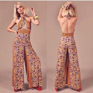 RARE 70s style jumpsuit. Nine Lives Bazaar NWOT